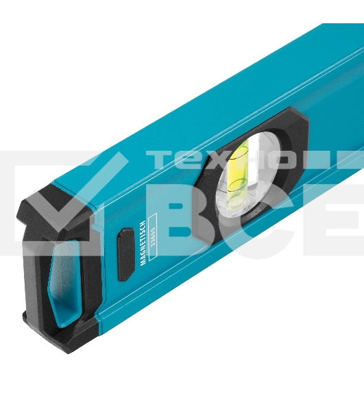 Уровень Gross 33655 алюминиевый, магнит., фрезерованный, 3 глазка, 0,5 мм/м, 1500 мм