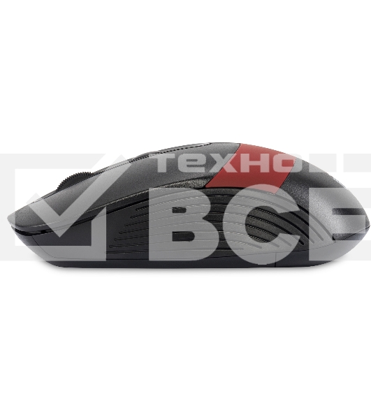 Мышь беспроводная Oklick 310MW черный/красный, 3200 dpi, радиоканал, USB, кнопки - 4