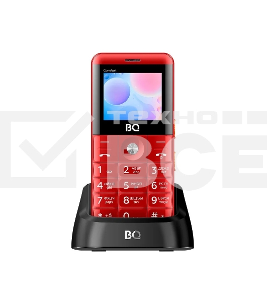 Мобильный телефон BQ 2006 Comfort красный/черный