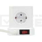 Сетевой фильтр Cablexpert Tower TWR-5-U4-W-2, 5р, 10А, 4хUSB, 3.1А, 2м, ур.защиты 4+, белый, коробка, фото2