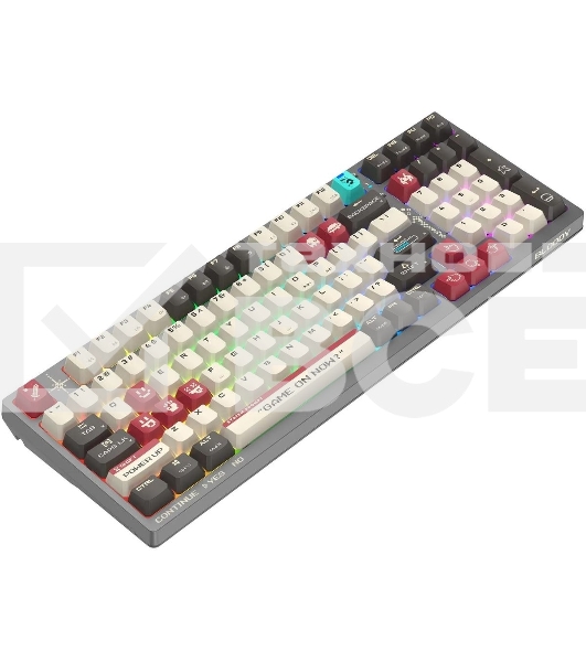 Клавиатура A4Tech Bloody WS98 Pixels Red беспроводная USB, Bluetooth/Радиоканал темно-серый/белый