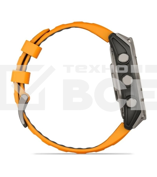Смарт-часы Garmin Fenix 8 AMOLED Sapphire титановый серый, оранжевый 47мм