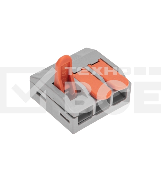 Универсальная клемма Rexant СМК 222-613/221-613, 3-проводная серая 0,5-4/6 мм² (25 шт/уп)