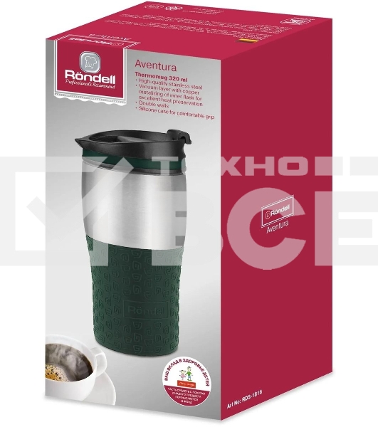 Термокружка Rondell RDS-1816 0.32 л, графитовый