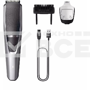 Триммер Philips Series 3000 BT3239/15, 5Вт, серебристый/серый