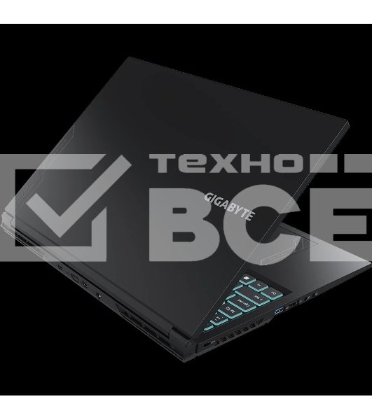 Ноутбук Gigabyte G6 черный KF-H3KZ853KD, KF Intel Core i7-13620H/16Gb/SSD512Gb/RTX4060 8Gb/16
