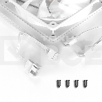 Вентилятор ID-Cooling XF-120-ARGB-W белый 120мм 1500rpm 30.5db 4-pin, фото6