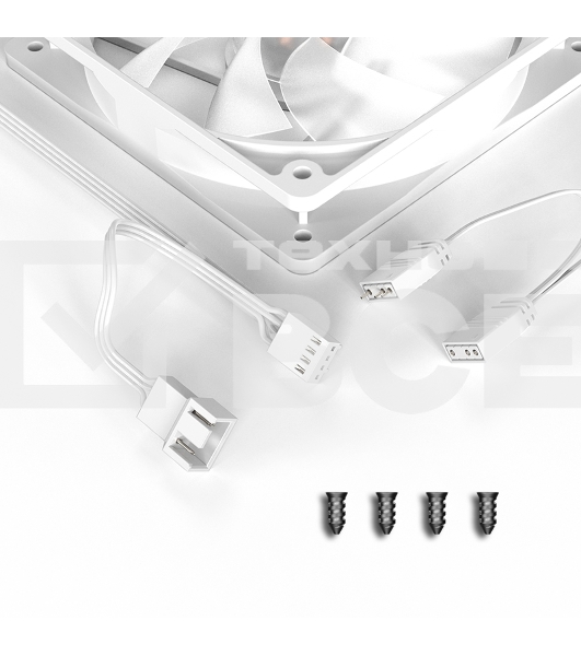 Вентилятор ID-Cooling XF-120-ARGB-W белый 120мм 1500rpm 30.5db 4-pin