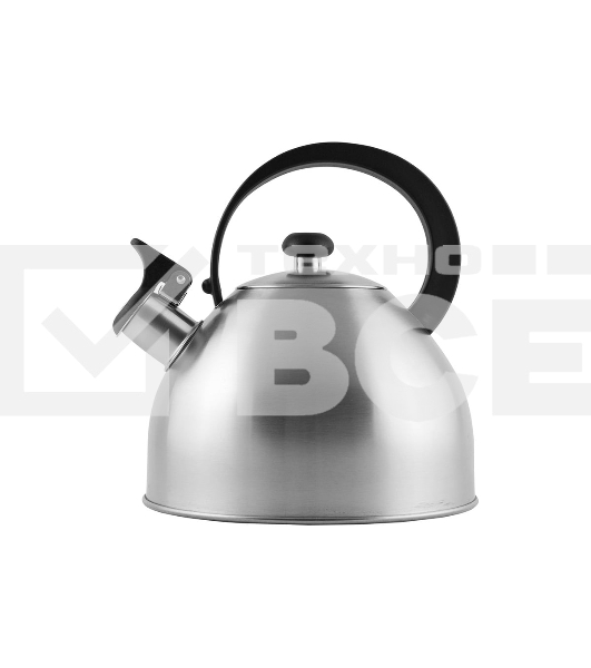 Чайник для плиты со свистком MALLONY Opera 2,5 л, матовый, из нерж стали (005179)