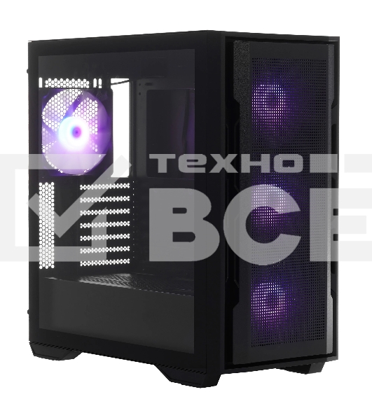 Компьютерный корпус Cougar Uniface X RGB V2 Black, 4x140мм ARGB PWM Fan, ARGB PWM Fan Hub, без БП, E-ATX