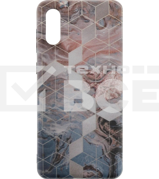 Чехол (клип-кейс) Gresso Meridian, для Samsung Galaxy A02, золотистый/синий [gr17aaae8918]