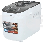 Хлебопечка Centek CT-1415 (бел/сталь) 1500 г БОЛЬШОЙ ОБЪЕМ, 860Вт, 15 программ, таймер, LCD, окошко, фото 1