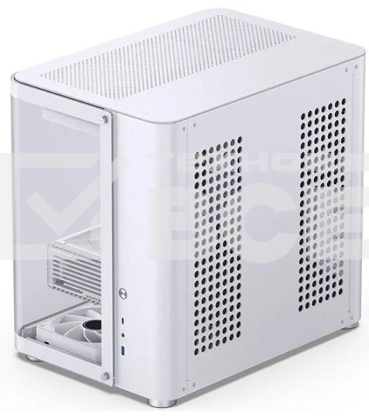 Корпус без блока питания JONSBO TK-2, Midi-Tower, TG, no fans, 1xUSB-A 3.2 + 1xUSB-C 3.2, ATX, mATX, mITX White