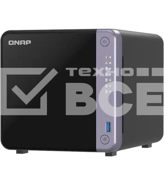 Сетевое хранилище NAS Qnap TS-432X-4G 4-bay настольный Alpine AL-524