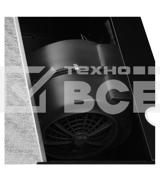 Встраиваемая вытяжка Kuppersberg SLIMTURBO 60 B, 60 см, отвод/рециркуляция, 1500 м3/час, механическое управление, 3 скорости, освещение 2х2 Вт, металлические жироулавливающие фильтры, угольный фильтр KF-ES (опция), 63.4 дБ, обратный клапан, шхвхг:55.2x25.