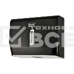 Диспенсер бумажных полотенец Puff-5130Bl черный, с замком, ABS-пластик, фото2