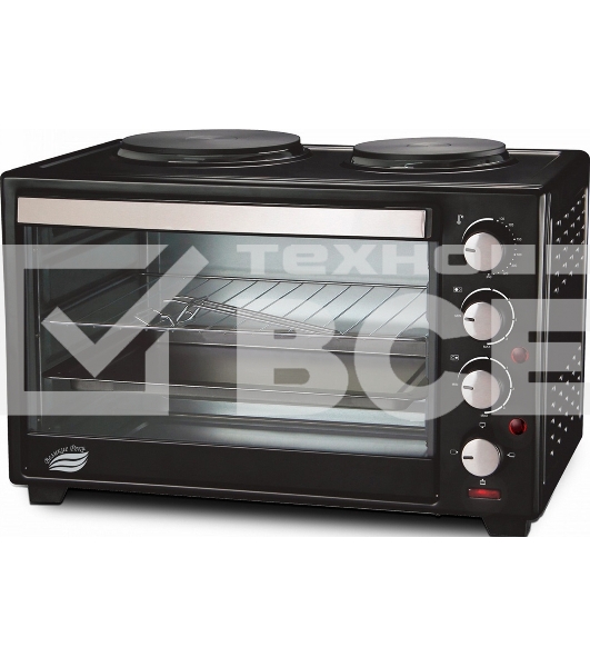 Мини-печь Великие Реки Днепр-2, мощность 3300 Вт, 2 конфорки, 30 л, 2 противня