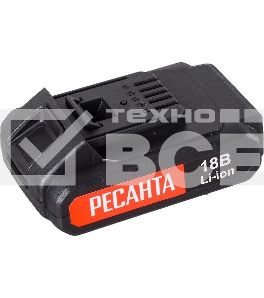 Дрель-шуруповерт аккумуляторная Ресанта ДА-50Л2-18А 75/14/9, Аккумуляторная, 18В, 2 АКБ, Кейс