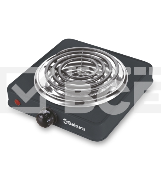 Плитка электрическая Sakura ПЭ-08В 1500Вт 145мм 1конф/спир