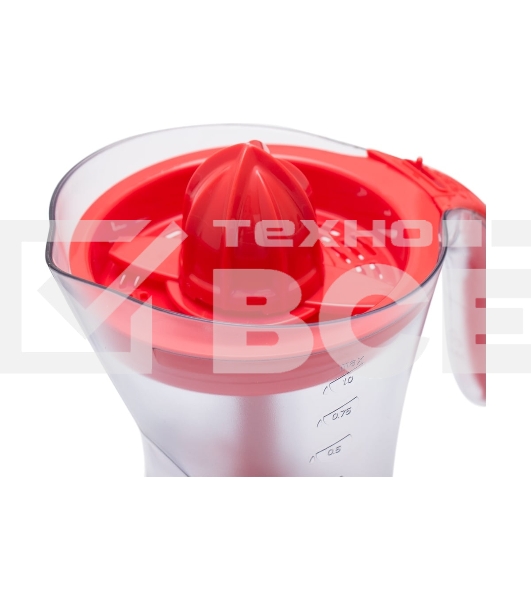 Соковыжималка Galaxy GL 0852 красный/прозрачный, цитрусовая, 50 Вт, 1000 мл, механическое