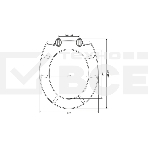 Сиденье для унитаза WIRQUIN PP пластик с креплен.без микролифта, фото2
