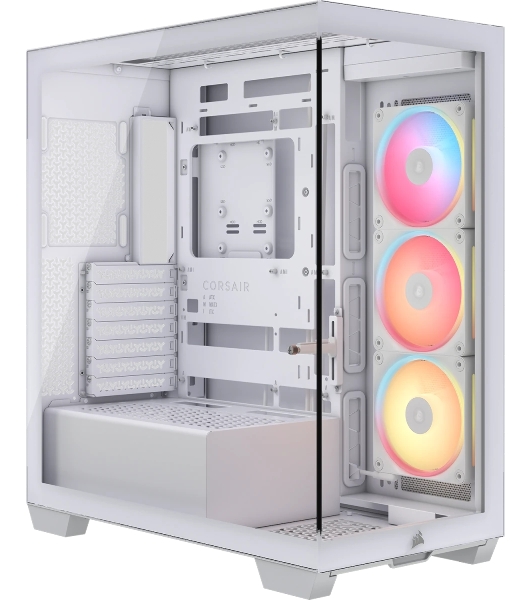 Корпус Corsair iCUE Link 3500X LX-R RGB White, Midi-Tower, белый, 3 x 120 мм