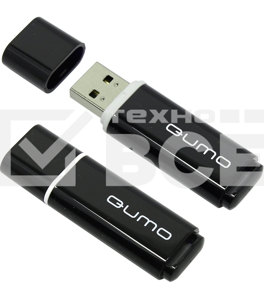 Флэш Диск QUMO 8GB Optiva 02 Black QM8GUD-OP2-black