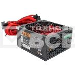 Блок питания Ginzzu PC800 Red, 800Вт, 80 PLUS, 140мм, черный / красный, фото3