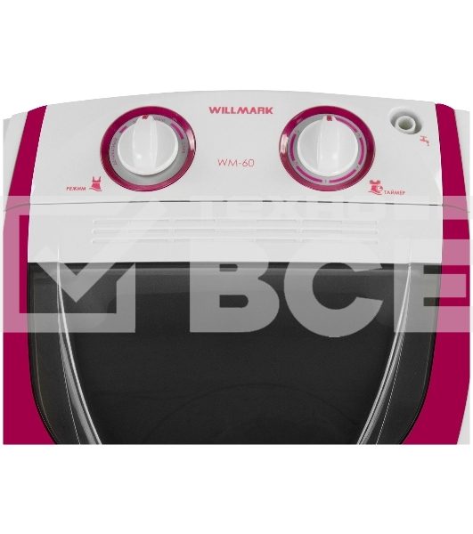 Стиральная машина Willmark МС-60/WM-60 белый, загрузка вертикальная 6 кг, Без отжима, класс: А
