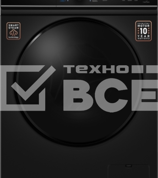 Стиральная машина Weissgauff WM 4106 D Black Edition черный, загрузка фронтальная 6 кг, 1000 об/мин, класс: А