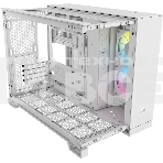 Компьютерный корпус без блока питания Case Corsair iCUE LINK 2500X RGb, Midi-Tower, TG, 2x120мм RGb, 2xUSB-A 3.2, 1xUSB 3.2 Type-C, mATX, mITX белый, фото4