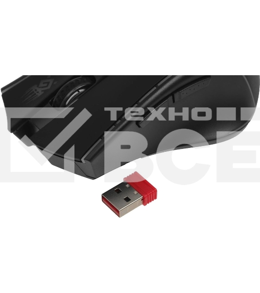 Мышь беспроводная Defender Kronos GM-695 черный, 1600 dpi, радиоканал, USB, кнопки - 7