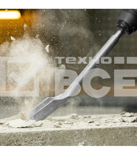 Зубило Denzel канальное, 14 х 22 х 250 мм, 40Cr, SDS PLUS