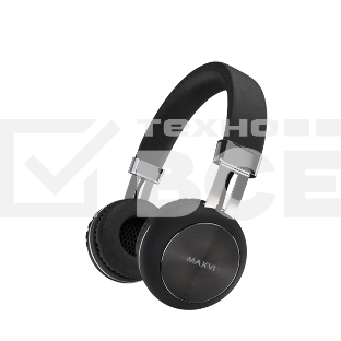 Беспроводные полноразмерные наушники Maxvi MHF-201BT черные, Bluetooth 5.3\FM\MP3\300 мАч\микрофон