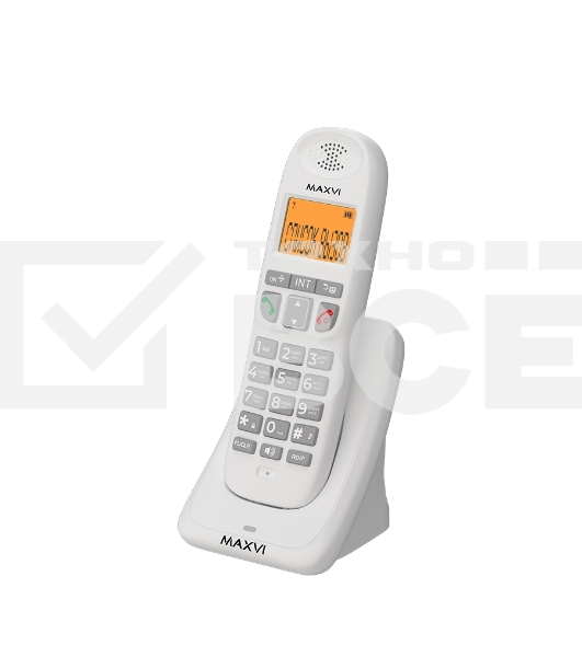 Радиотелефон Maxvi AM-01 white (DECT)