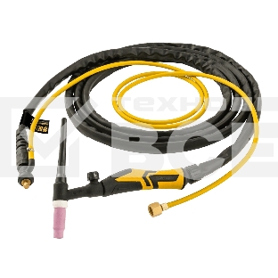 Горелка сварочная Denzel TIG WP17V, прямое подключение к баллону, 4 метра