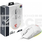 Мышь проводная MSI Clutch GM11 белый, 5000 dpi, USB, кнопки - 6, фото2