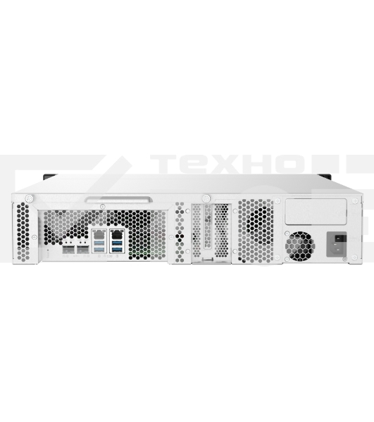 Сетевое хранилище без дисков SMB QNAP TS-832PXU-4G 8-Bay AL324 quad-core 1.7 GHz 2U rackmount NAS, 4GB DDR4 UDIMM RAM (max 1x16GB), SATA 6Gb/s, 2x 10GbE SFP+ LAN, 2x2.5 GbE LAN, 1x PCIe Gen2 x2 slot. W/o RAIL-B02