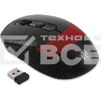 Мышь беспроводная Oklick 310MW черный/красный, 3200 dpi, радиоканал, USB, кнопки - 4, фото3