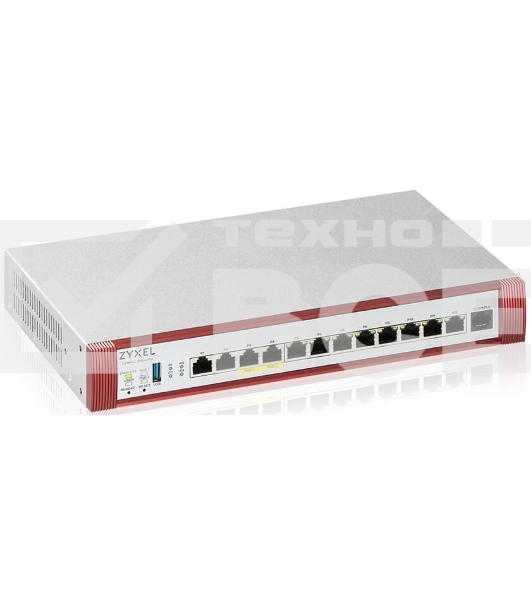 Межсетевой экран Zyxel USG FLEX 500H, Rack, 2xRJ-45: 1/2.5G (LAN/WAN), 2xRJ-45: 1/2.5G PoE+ (LAN/WAN), 8xRJ-45: 1G (LAN/WAN), 1xUSB3.0 **