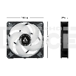 Комплект вентиляторов для корпуса Arctic P14 PWM PST A-RGB (3 шт.) черный, 140 мм, 1900 об/мин, 22.5 дБ, 4 pin, фото4