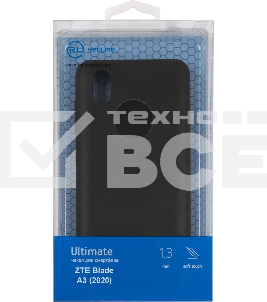 Чехол (клип-кейс) Redline для ZTE Blade A3 2020 УТ000026591 черный