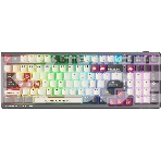 Клавиатура A4Tech Bloody WS98 Pixels Red беспроводная USB, Bluetooth/Радиоканал темно-серый/белый, фото 1