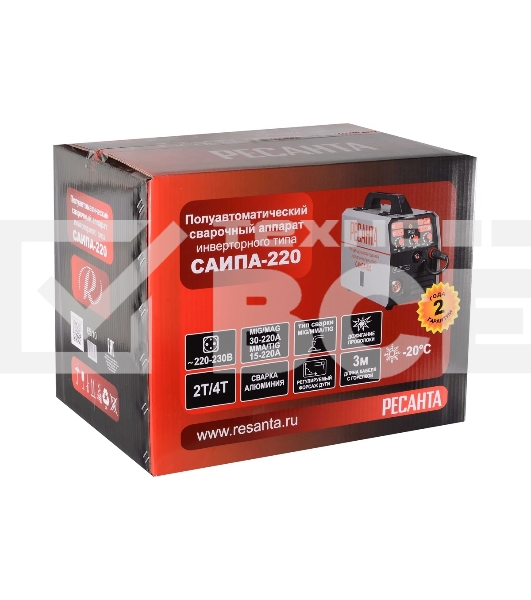Сварочный аппарат инверторный п/а САИПА-220 Ресанта