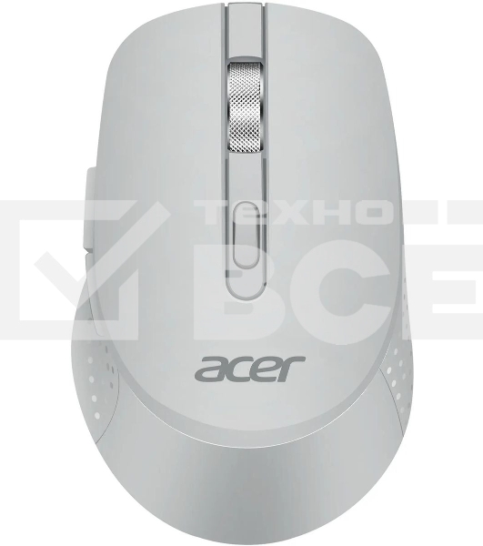 Мышь беспроводная Acer OMR310 светло-серый, 1600 dpi, радиоканал, Bluetooth, USB, кнопки - 7