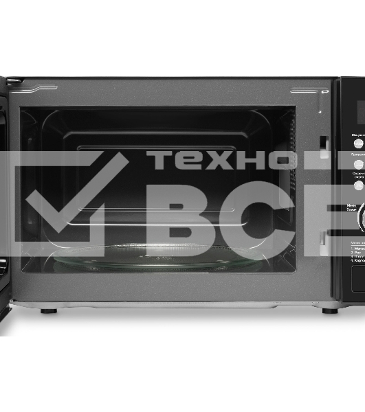 Микроволновая печь Hyundai HYM-D3033 черный, 20 л, 700 Вт, переключатели - кнопки/электронный поворотный механизм