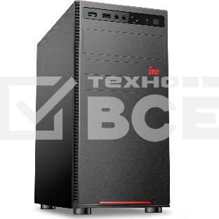 Компьютер ПК IRU Опал 615 MT i5 12400 (2.5) 8Gb SSD256Gb UHDG 730 Free DOS GbitEth 400W черный (2044138)