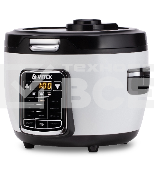 Мультиварка Vitek VT-4284 белый/черный, 4 л, 700 Вт, управление - сенсор, программ - 9