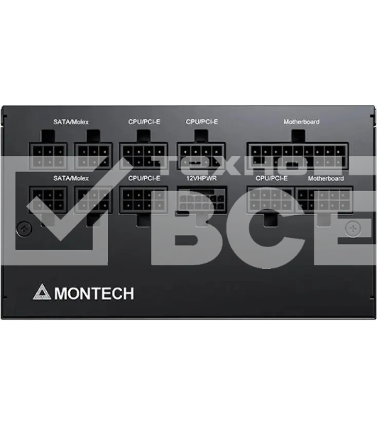 Блок питания Montech ATX 850W CENTURY GOLD G5, 850 Вт, 80 PLUS GOLD, 120 мм, модульный, чёрный