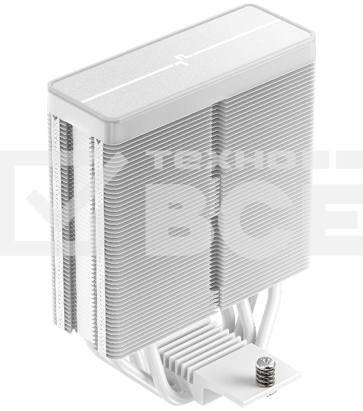 Кулер для процессора DEEPCOOL AG400 WH ARGB V2 белый 120мм алюминий+медь 2100rpm 31.6db 4-pin 220W 152мм